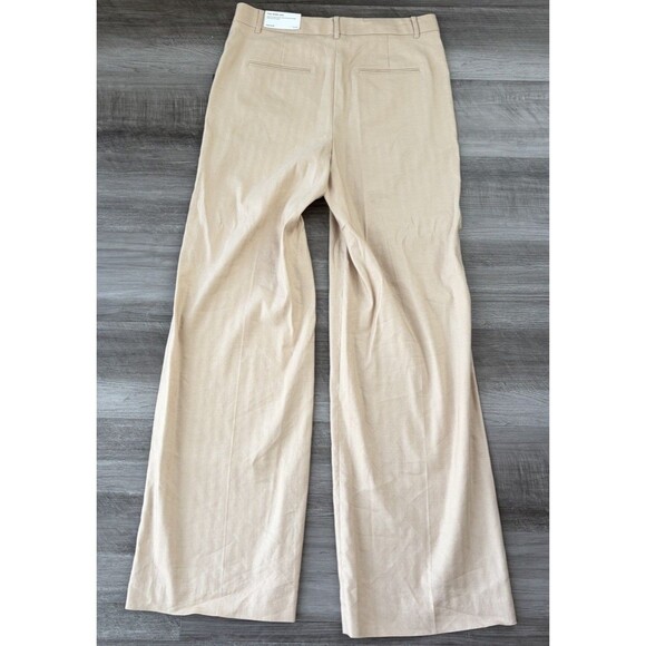 Ann Taylor The Wide Leg High Rise Pants Size 12T 12 Tall Linen Blend NWT - Picture 2 of 7